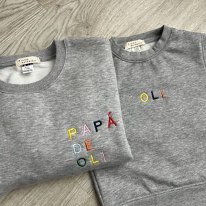 Sudadera infantil bordado MULTICOLOR